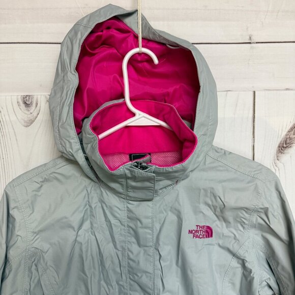 The North Face Resolve DryVent Jacket Women’s Medium Gray/Pink EUC - Picture 3 of 11